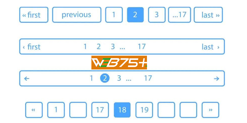 Thiết kế hệ thống pagination theo tiêu chuẩn